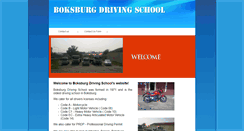 Desktop Screenshot of boksburgdrivingschool.co.za