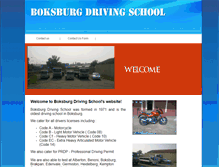 Tablet Screenshot of boksburgdrivingschool.co.za
